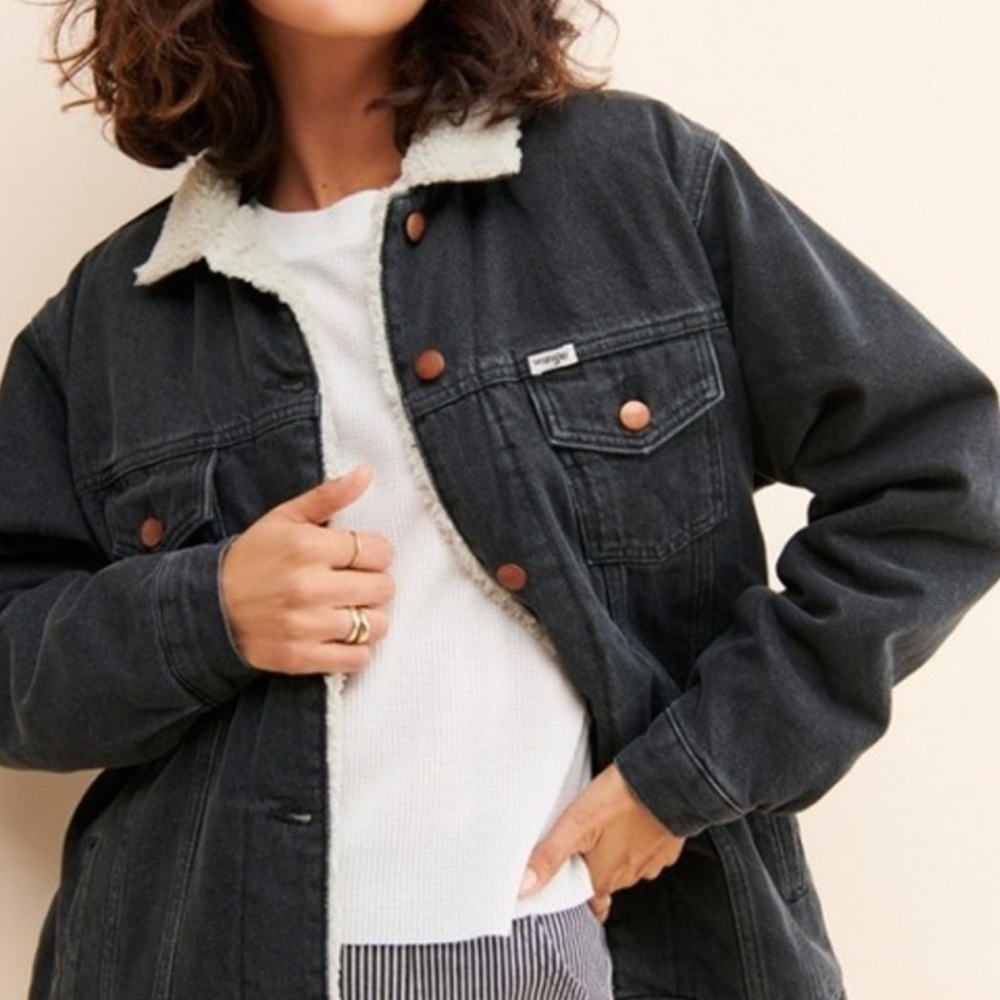 Wrangler indigood DENIM DYE Sherpa Jacket - Picture 8 of 15